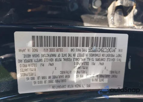 2017 Mazda Cx-3 Touring z USA, uszkodzony, nr VIN JM1DKFC76H0153629